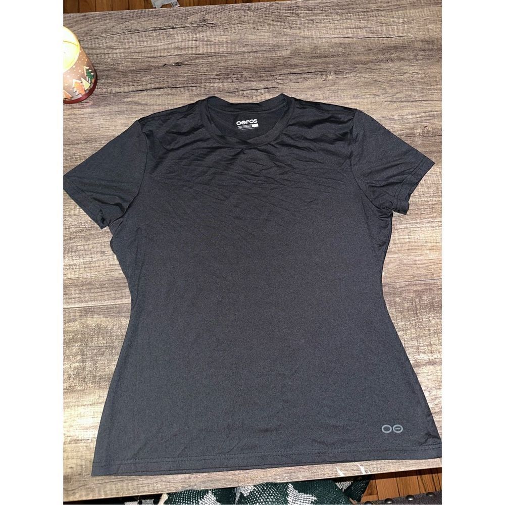 Women’s Black Oofos Activewear Tshirt XL
